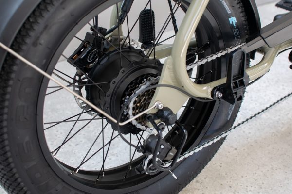 Zoom sur le mécanisme du Fat bike